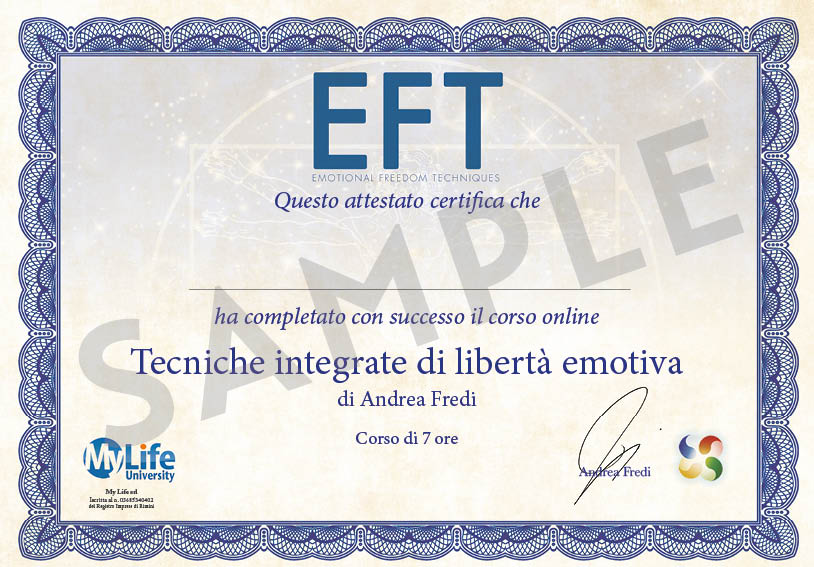 Certificato in PDF - EFT Integrata